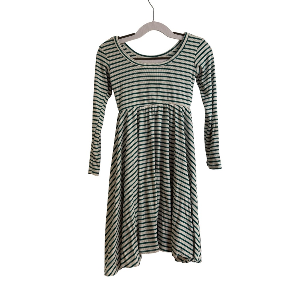 Childhoods Clothing Striped Long Sleeve Kids Twirl Dress